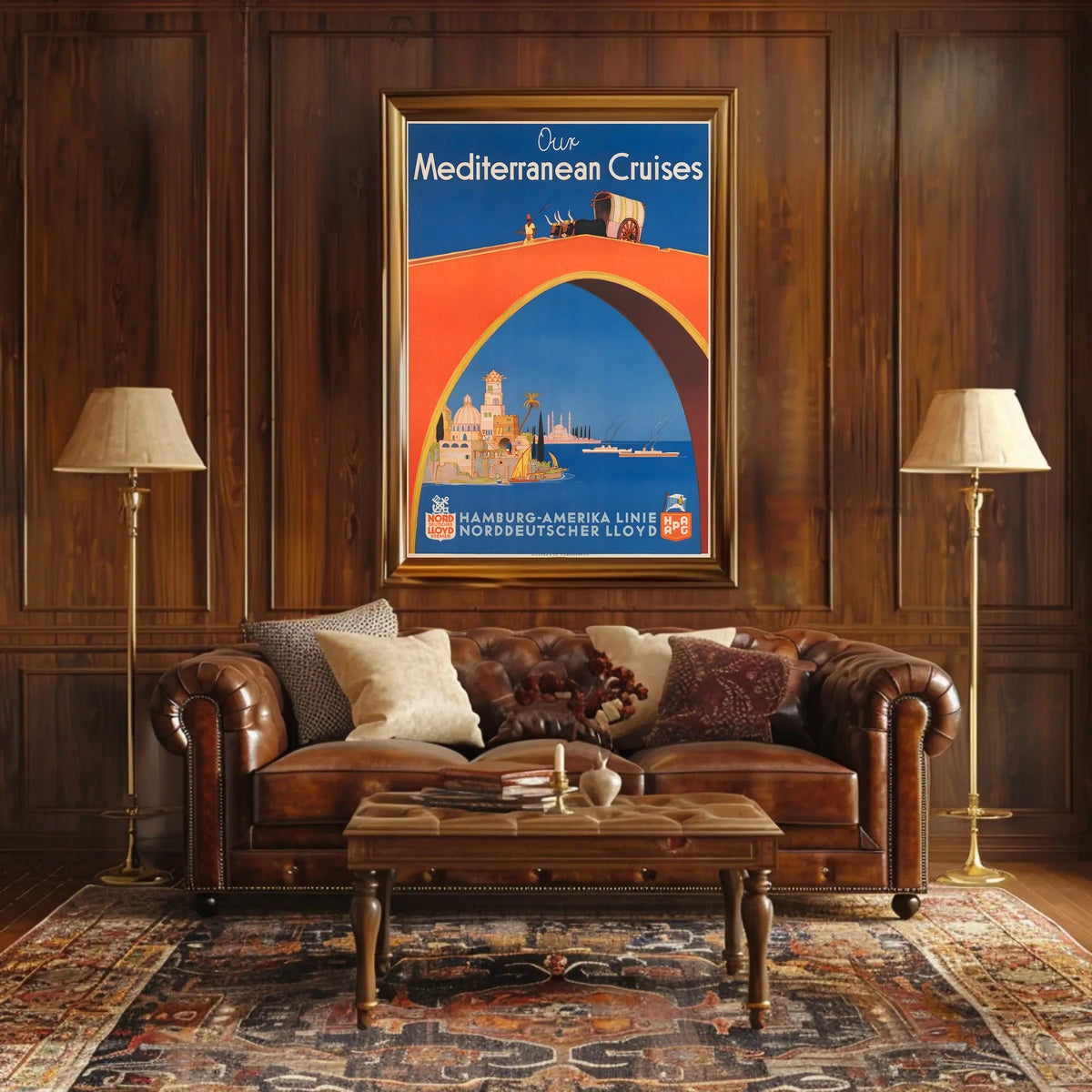 Mediterranean Cruises Advertisement Poster