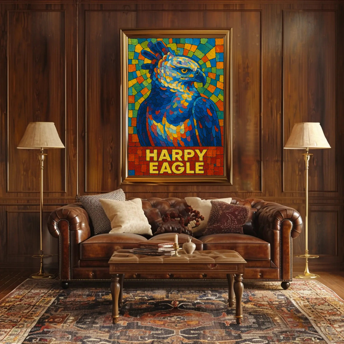 Harpy Eagle Mosaic Poster