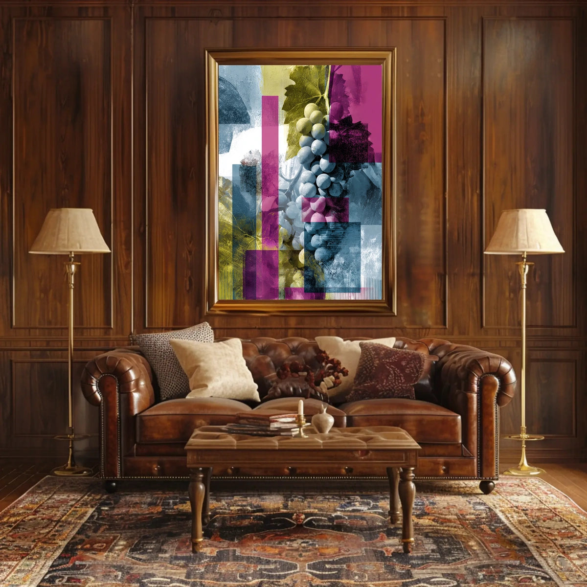 Abstract Grapes Abstract Poster