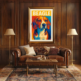 Beagle Portrait Poster
