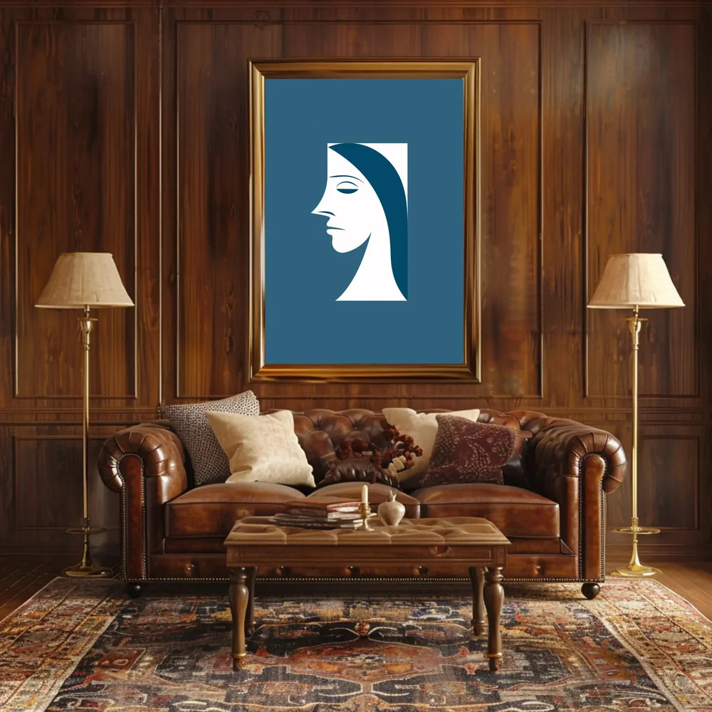 Vintage-Inspired Abstract Art Poster