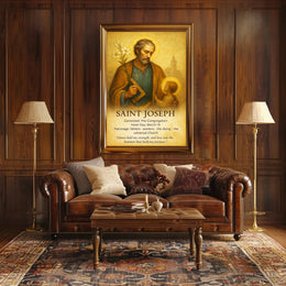 Saint Joseph Patron of Fathers and Workers Poster PosterGoat