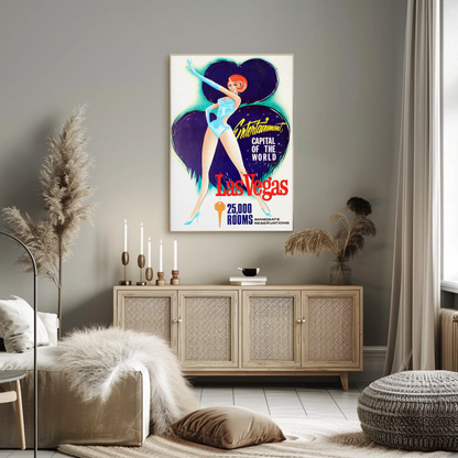 Las Vegas Entertainment Capital Vintage Poster