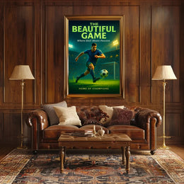 The Beautiful Game Soccer Sports Poster PosterGoat
