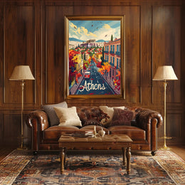 Athens in Autumn Poster