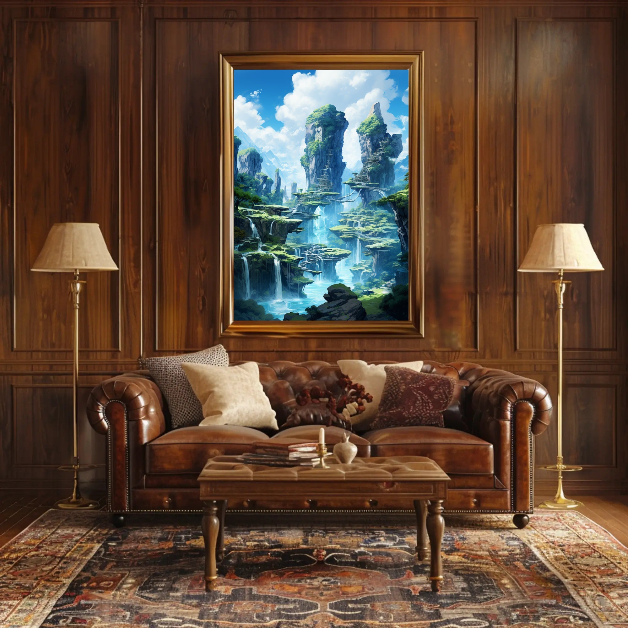 Enchanted Waterfalls Poster