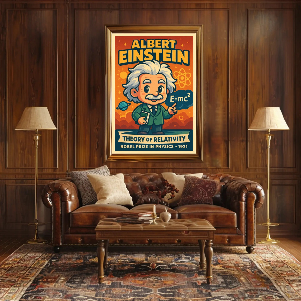 Albert Einstein Theory Of Relativity Poster