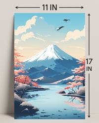 Tranquil Mountain Landscape Poster