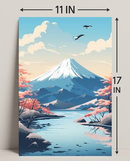 Tranquil Mountain Landscape Poster