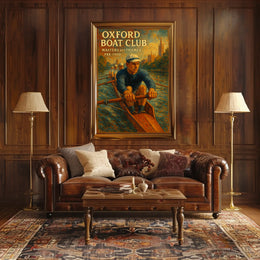 Oxford Boat Club Masters Of Thames Poster