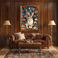 Enchanted Garden Rabbit William Morris Art Poster