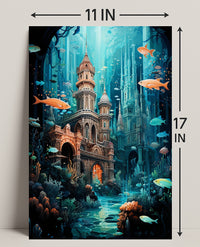 Enchanted Underwater City Poster