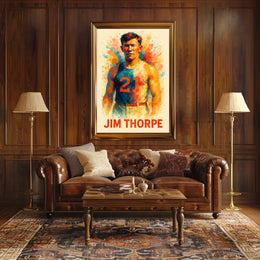Jim Thorpe Athletic Legend Poster