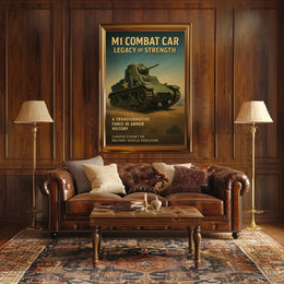 M1 Combat Car Legacy Of Strength Poster