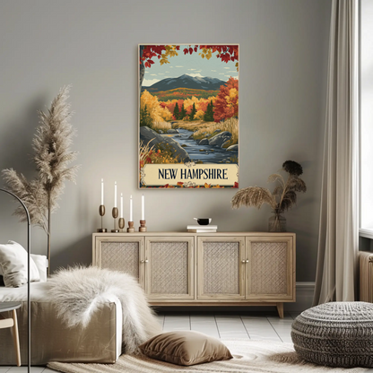 New Hampshire Vintage Poster