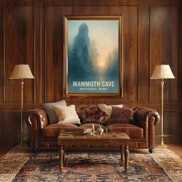 Mammoth Cave National Park Landscape Travel Art Print Poster