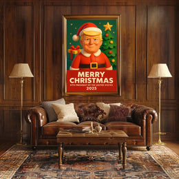 Santa Claus 2025 Presidential Christmas Political Poster