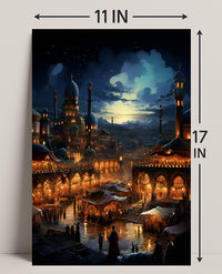 Enchanted Bazaar At Dusk Poster