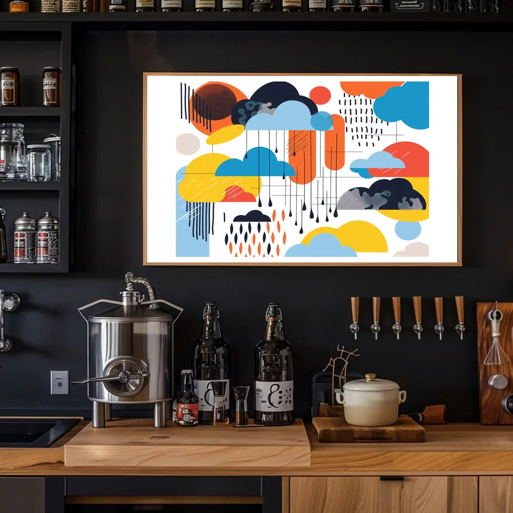 The poster features an abstract design with a modern artistic style. The core Travel Poster