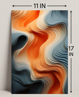 Fluid Waves Of Color Poster PosterGoat