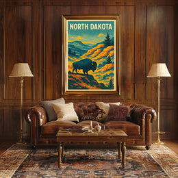 North Dakota Wilderness Poster