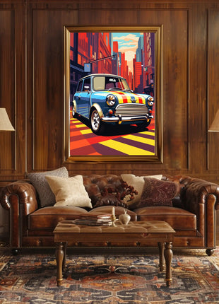 Classic Car Vibrance Pop Culture Poster