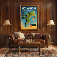 Discover Mozambique Poster PosterGoat