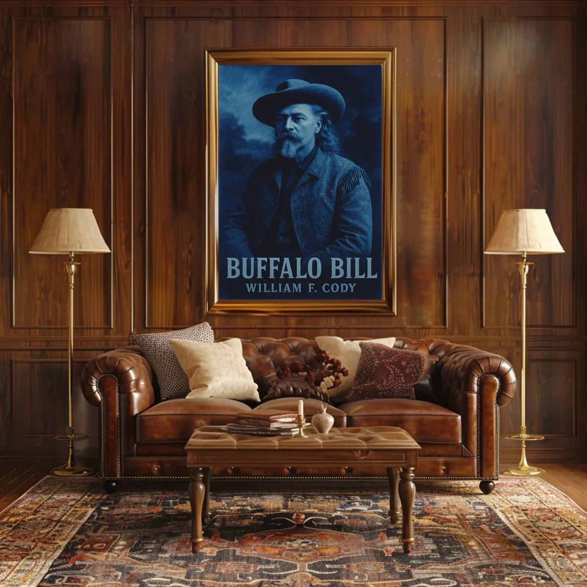 Buffalo Bill Western Heritage Art Print Cultural or Heritage Poster