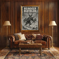 Reindeer Biathlon Poster
