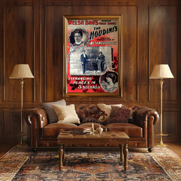 The Houdinis Vintage Magic Show Cultural or Heritage Poster