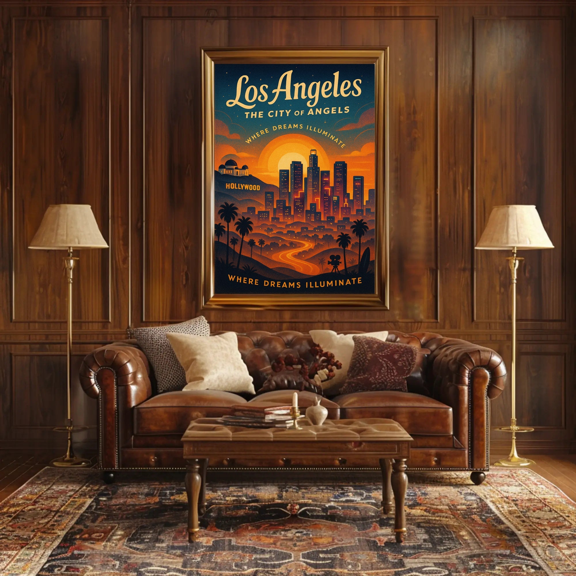 Los Angeles Sunset Vibes Urban or Cityscape Poster