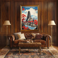 Fukuoka Castle Heritage Art Print - Cultural or Heritage Poster