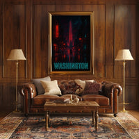 Washington at Night Poster
