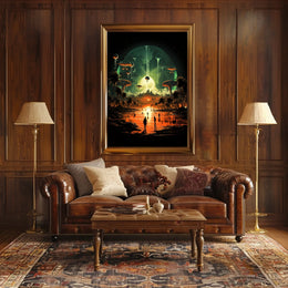 Futuristic Oasis Poster