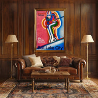 Skiing in Salt Lake City Poster