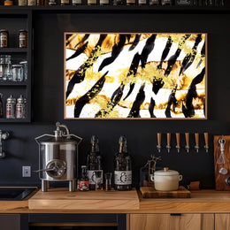 Abstract Gold and Black Art Poster