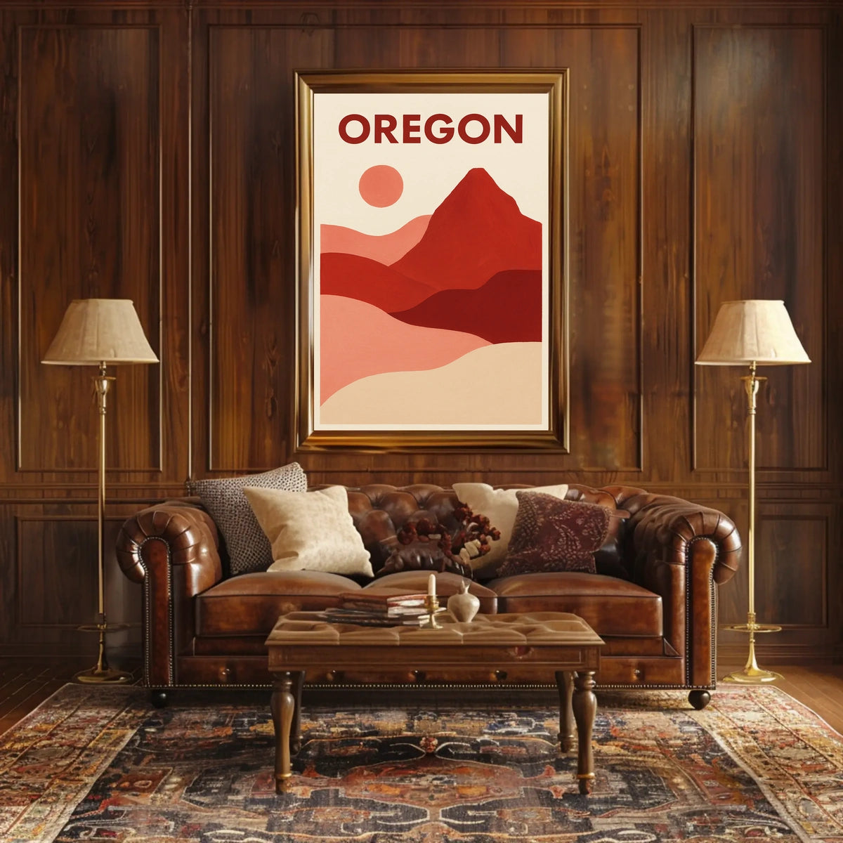 Oregon Landscape Art Poster