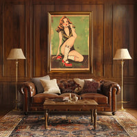 Vintage Pin-Up Art Poster