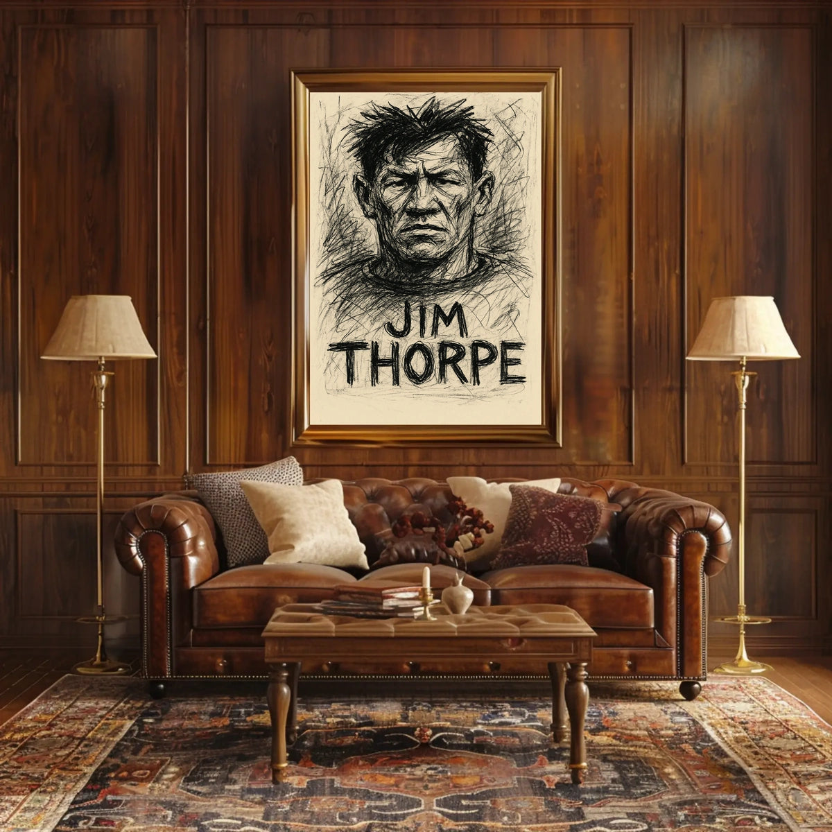 Jim Thorpe Portrait Poster