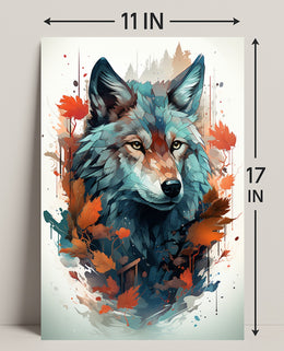 The Majestic Wolf Poster PosterGoat