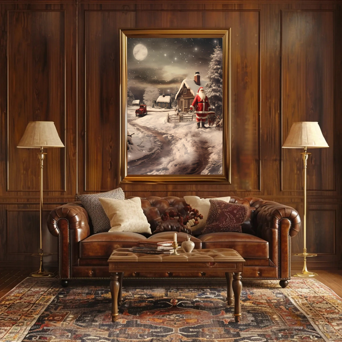 Winter Wonderland With Santa Poster