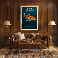 Koi Serene and Elegant Poster