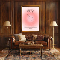 Virgo Zodiac Insight: Sleek Astrology Space or Astronomy Poster PosterGoat