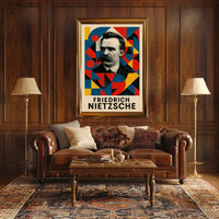 Abstract Expressionism Art Deco Style Poster