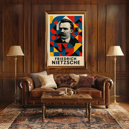 Abstract Expressionism Art Deco Style Poster