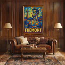 Fremont Mosaic Portrait Poster