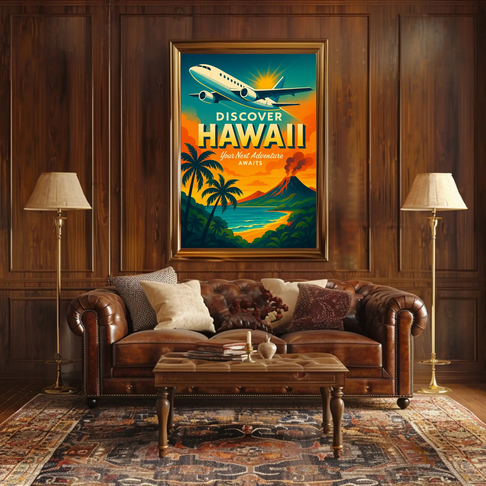 Discover Hawaii Travel Poster Adventure Awaits PosterGoat