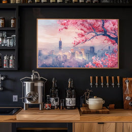 Blossoms Over Taipei Poster