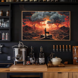 Dreamlike Surreal Landscape in Abstract or Artistic Poster
