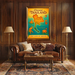 Thailand Travel Landmarks Culture Posters Poster